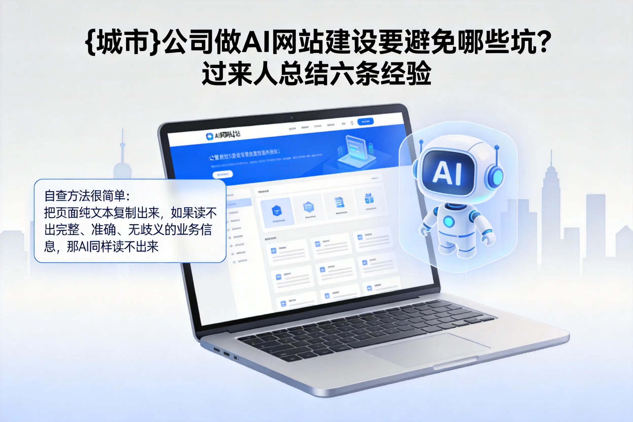 菏泽公司做AI网站建设要避免哪些坑?过来人总结六条经验