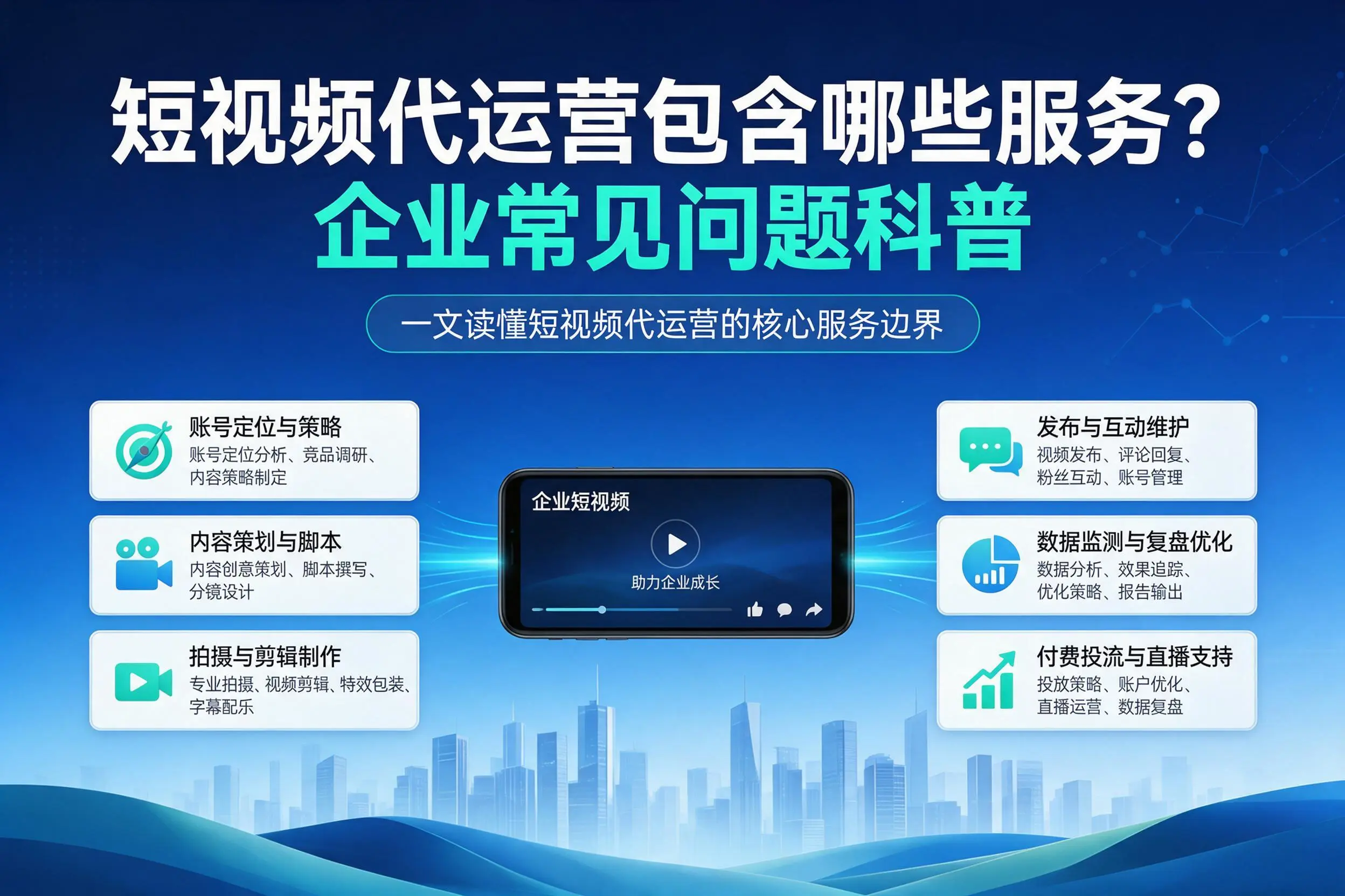 短视频代运营包含哪些服务?菏泽企业常见问题科普