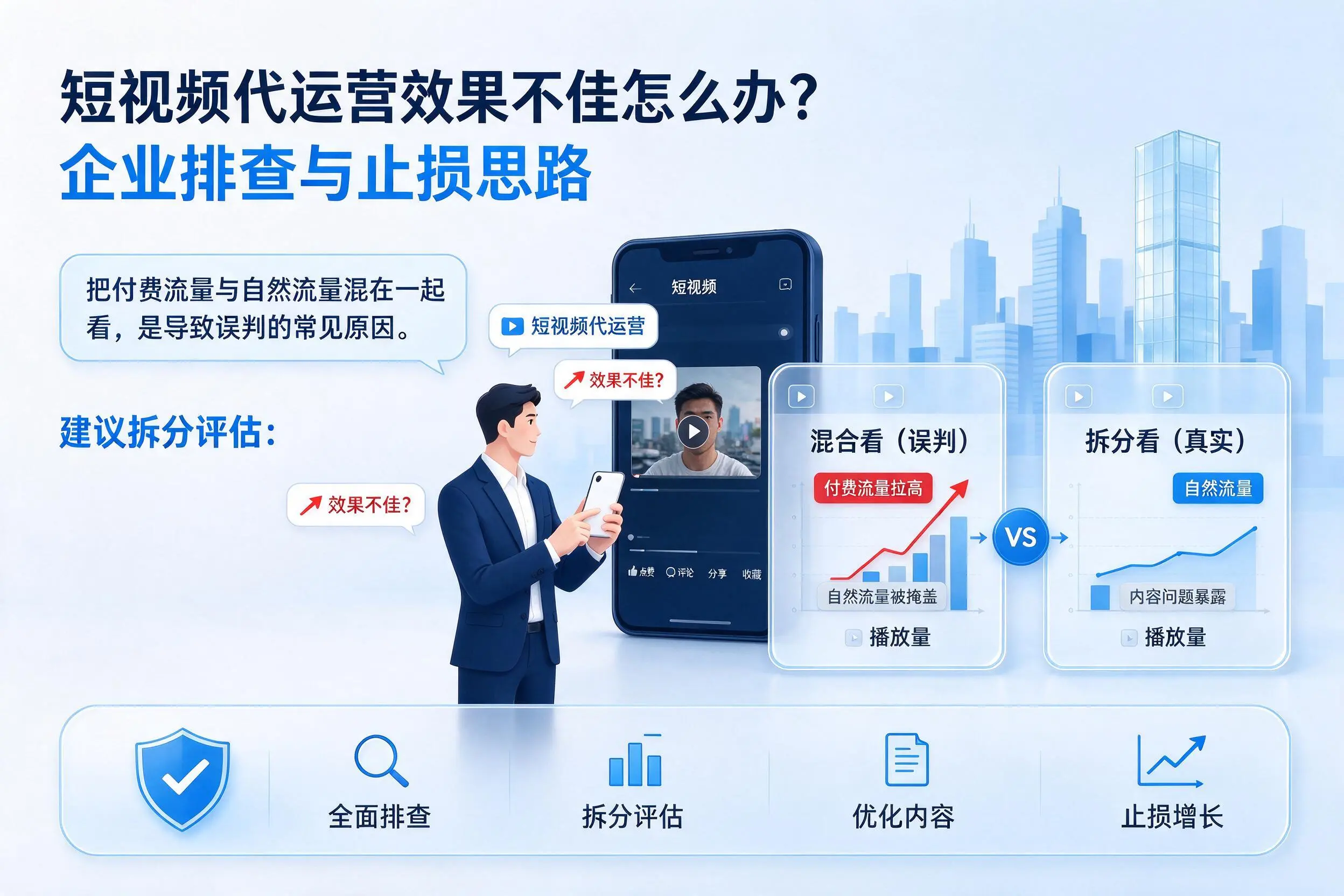 短视频代运营效果不佳怎么办?菏泽企业排查与止损思路