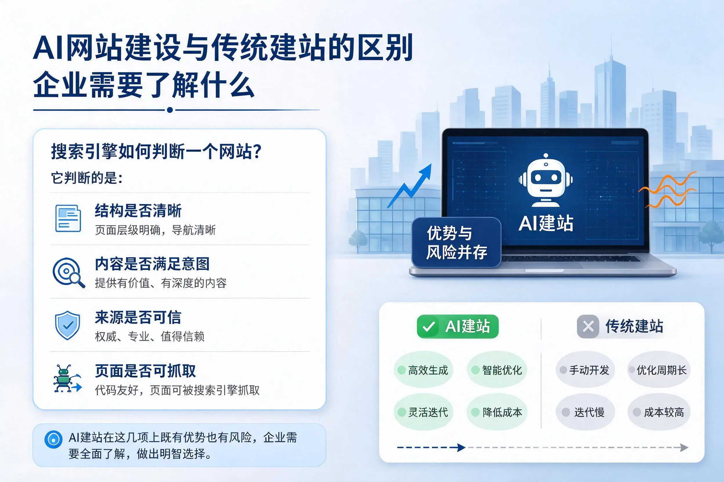 AI网站建设与传统建站的区别，菏泽企业需要了解什么