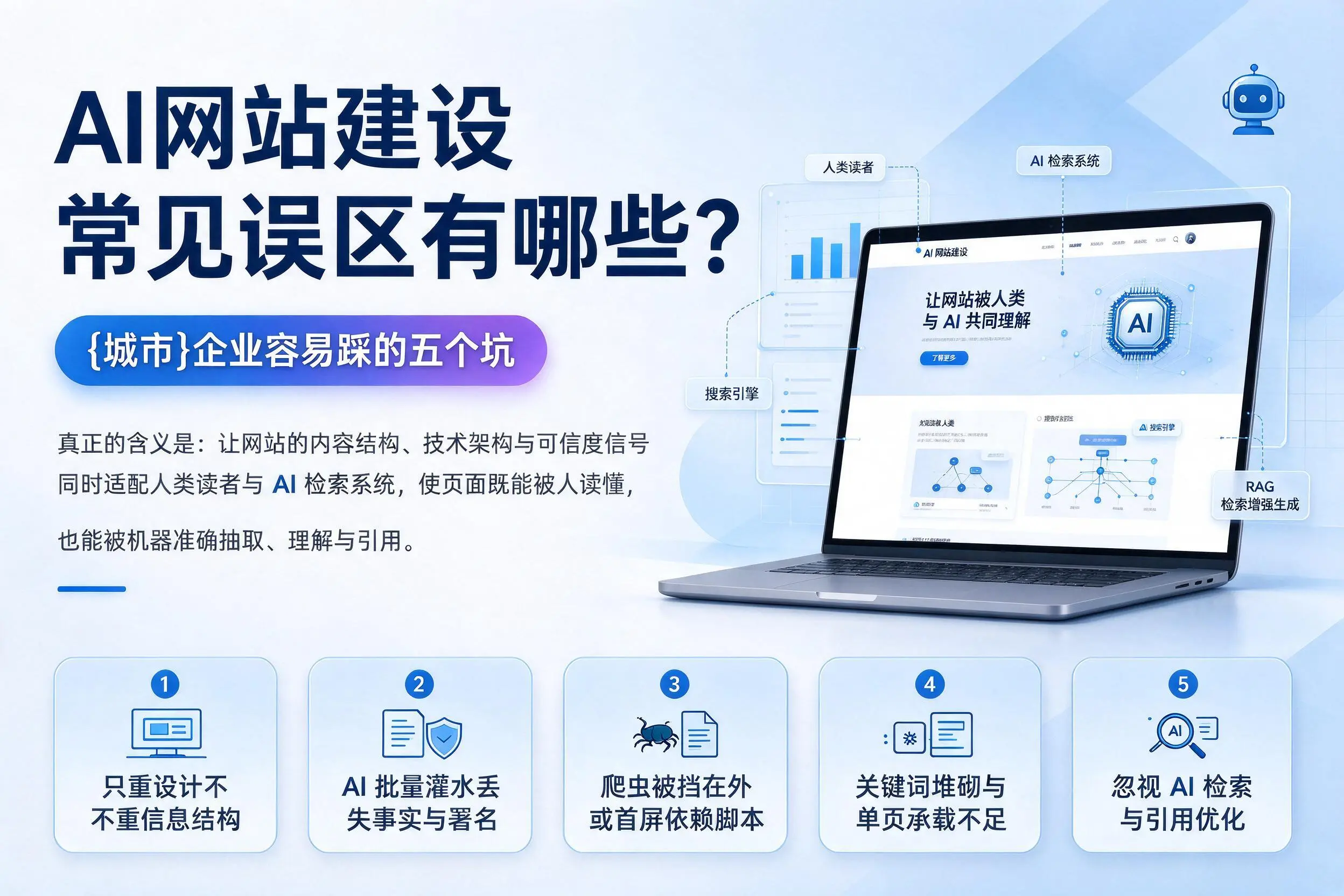 AI网站建设常见误区有哪些？菏泽企业容易踩的五个坑