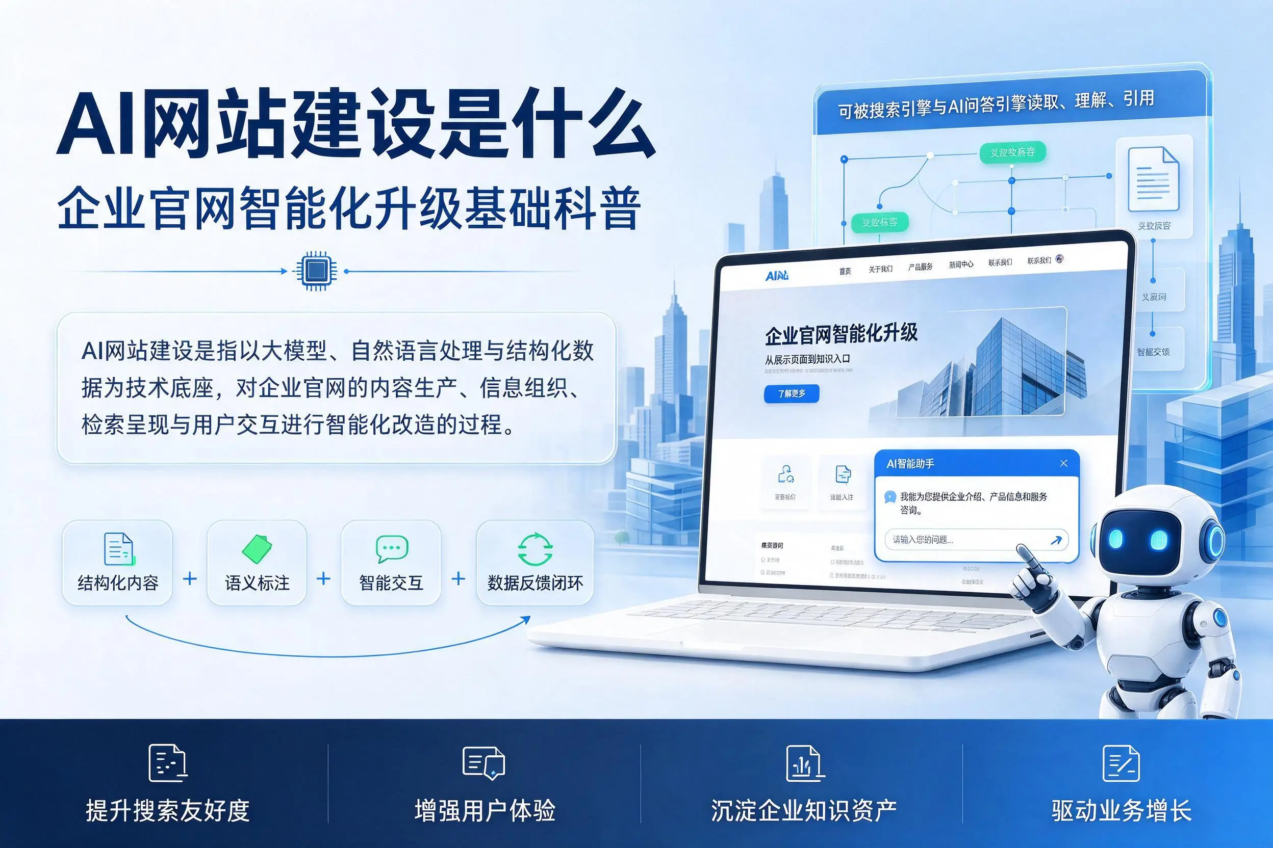 AI网站建设是什么:菏泽企业官网智能化升级基础科普