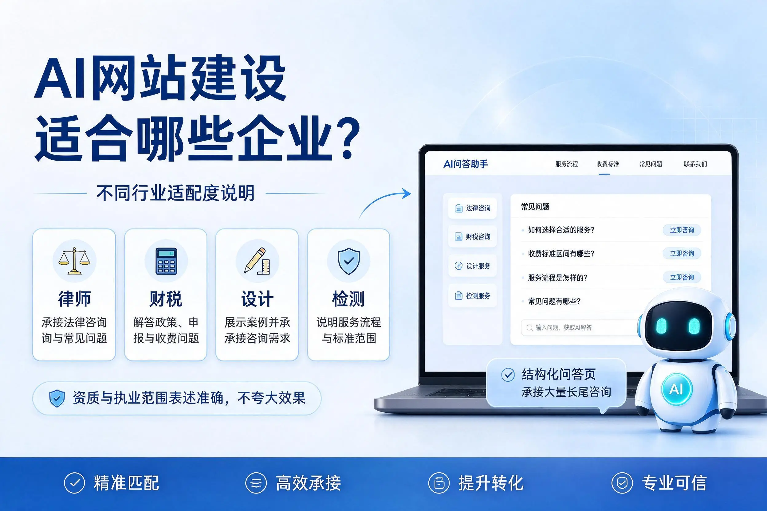 AI网站建设适合哪些企业？菏泽不同行业适配度说明